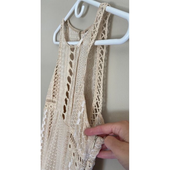 Free People Ivory Sleeveless Mini Dress - Picture 6 of 13